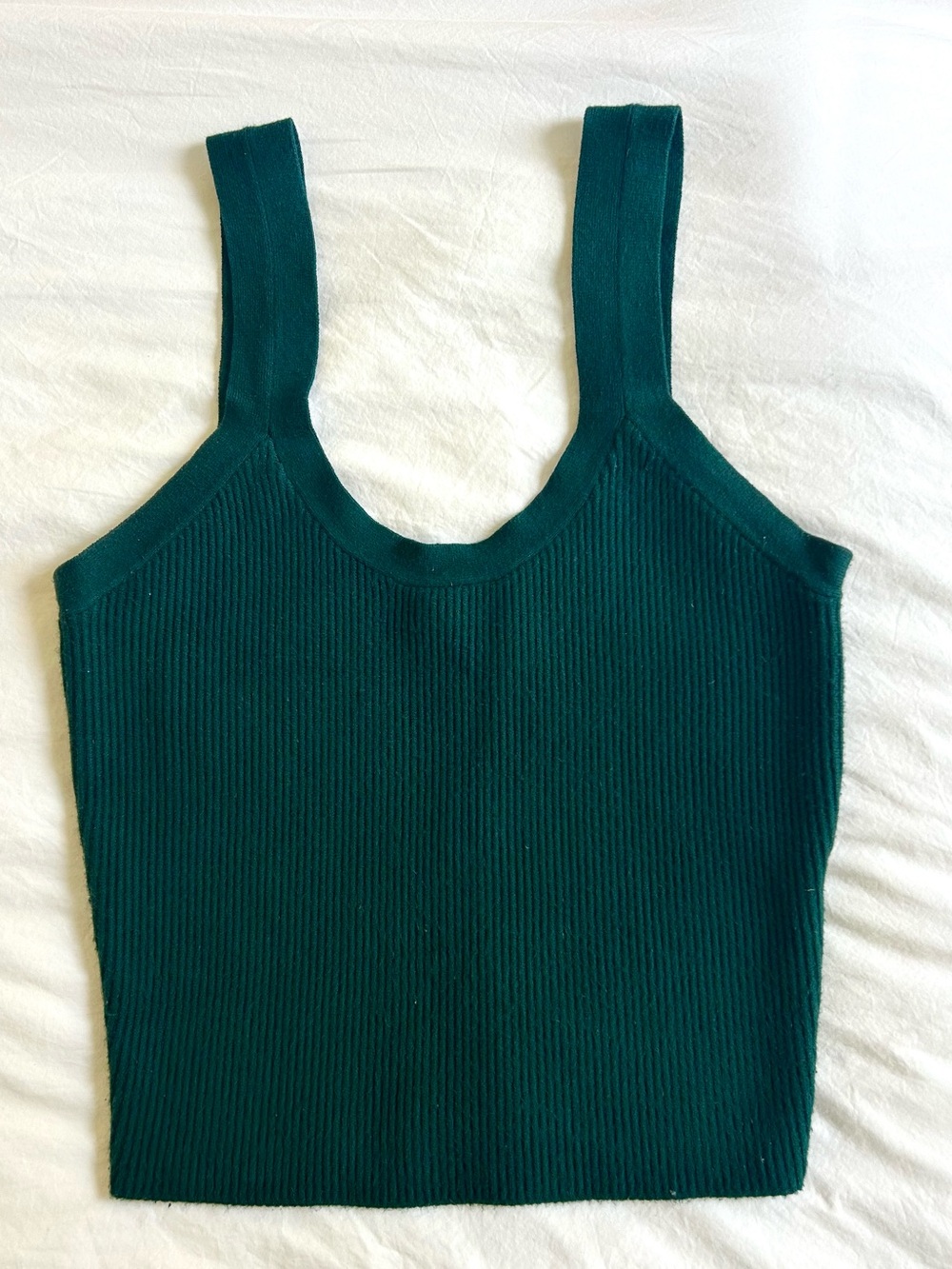Abercrombie & Fitch Ribbed Tank Top - Teal Green